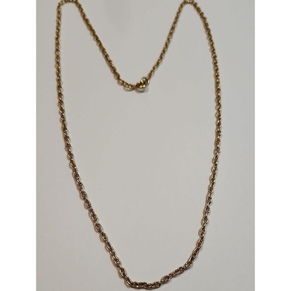 Gold Tone Chain Necklace - Classic Women's Jewelry 24" Length